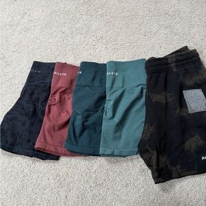 Women’s Alphalete Compression and Lounge short bundle